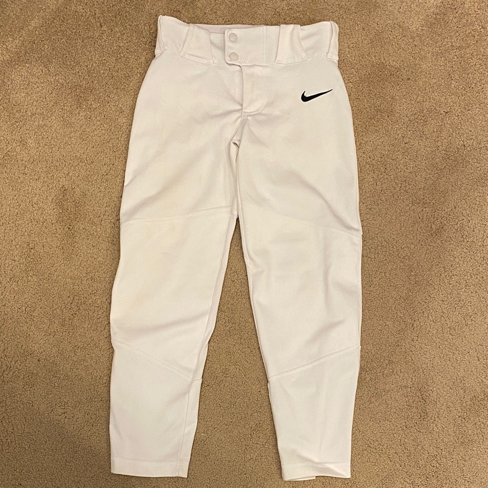 Nike Vapor Boys Youth Small White Baseball Pants